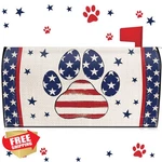 Blosssound White Paw 4TH Of July Mailbox Cover. Fixed Price $20.00.