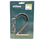 Atlas Decor Avalon House Number 2 Brushed Nickel 4.5"X3" W/hardware New. Fixed Price $10.00.