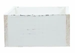 Distressed White Wood Box. Fixed Price $31.00.