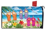 Briarwood Lane Hanging Flip Flops Summer Mailbox Cover. Fixed Price $15.95.