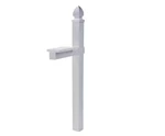 Architectural Mailboxes Whitley Plastic Convertible Post, White. Fixed Price $29.93.