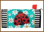 Evergreen Mailbox Cover * Ladybug With Daisies Strong Magnets - Brand New. Fixed Price $24.98.