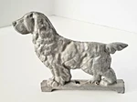 Vintage Cast Iron Fence Gate Topper Spaniel Dog Textured & Double Sided. Fixed Price $24.99.