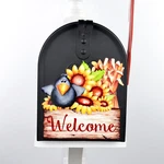 Mailbox Magnet (partial Cover) Black Bird Crow Cornstalks Custom Address Sign. Fixed Price $8.95.