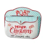 13"X11" Raz Peppermint Wishes Embossed Metal Mailbox Retro Christmas Decor. Fixed Price $45.62.