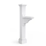 Mail Post Single Arm 9IN 58IN White Manchester 5852 Mayne. Fixed Price $259.99.