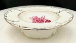 Vtg Czech Royal Dux Bohemia Hand Painted Porcelain Jewelry Tray 5", C1950 Vg. Fixed Price $44.90.