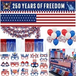 250TH Anniversary Patriotic Parade Float Decoration Kit, Years Independence. Fixed Price $76.99.