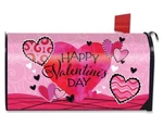 Valentine's Patterned Hearts Mailbox Cover - Briarwood. Fixed Price $11.99.