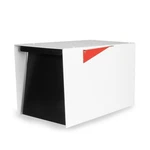 Modern Mailbox For Post Mount White/black Powder Coated Steel, Waterproof Parcel. Fixed Price $159.83.