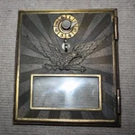 Antique Usps Office Box Postal Door With Glass And Combination. Fixed Price $28.00.