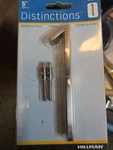 Hillman Distinctions House Number 1 Brushed Nickel 5" Floating Or Flush Install. Fixed Price $5.00.