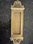 Vintage Brass" "letters" Spring Hinged Mail Slot. Fixed Price $50.00.