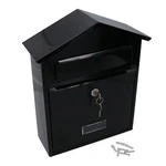 Letter Post Mail Box Metal Black Wall Door Gate Fence Garden House Lockable. Fixed Price $61.17.