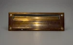 Vintage Brass Spring Hinged Cover Door Mail Post Drop Slot-architectural Salvage. Fixed Price $39.95.