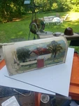 Hand Painted Mailbox Country Home Theme Custom. Fixed Price $33.88.