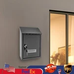 Large Drop Wall Mounted Mailbox Outdoor Home Office Letter Post Lockable. Fixed Price $32.12.