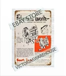 1956 Log Home Cabin Decor Tackle Box Gear Bait Cast Fishing Reels Indiana Sign. Fixed Price $19.51.