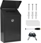 Metal Suggestion Box Donation With Slot Drop Lock And Key Collectio. Fixed Price $34.87.