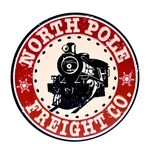North Pole Freight Train Sign Metal Indoor Wall Art Christmas Onesize. Fixed Price $46.99.