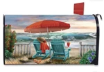 Beach Life Summer Magnetic Mailbox Cover Nautical Standard Briarwood Lane. Fixed Price $10.00.