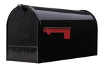 Elite Black Post Mount Mailbox, Large, Steel, Rust Resi. Fixed Price $80.20.