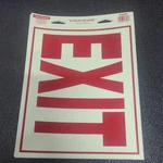 Hillman Glow The Dark Exit Sign Lot Of 5 Photoluminescent 8"X 10" #840200. Fixed Price $8.00.