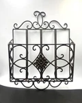 Beautiful Vintage Cast Iron Wall Magazine Newspaper Mail Holder 13 X 17. Fixed Price $129.00.