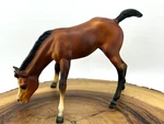 Vintage Breyer Horse #151 Grazing Foal Dark Matte Variation Front Socks. Fixed Price $15.00.