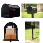 Heavy-duty Extra Large Jumbo Post Mount Rural Mailbox Galvanized Steel Package. Fixed Price $72.99.