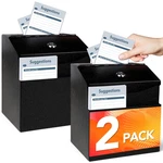 Linsiron Suggestion Slot And Lock 2 Pcs Metal 8.4 X 5.8 7.0 Inch Built-in. Fixed Price $47.38.