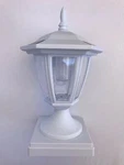 2PCS Solar Post Cap Light Hexagon W/ Super Bright Smd Led Wall MOUNT/4"/ 5" 6". Fixed Price $46.55.