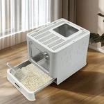 Extra Large Stainless Steel Enclosed Cat Litter With Lid Metal Boxs. Fixed Price $39.91.