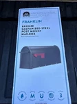 Franklin Bronze, Medium, Steel, Post Mount Mailbox. Fixed Price $18.00.