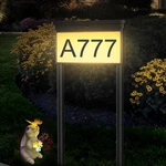 Lumizen New Upgraded Solar Address Sign,double-sided 3-COLOR Lighting Led House. Fixed Price $38.64.