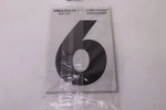 (6-PK) Hillman Reflective Poly-film Adhesive Number Black And Silver 3" 840790. Fixed Price $25.17.