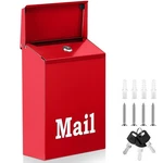 10X7X3 Inch Small Red Wall Mount Mailbox Lock Key Outside Apartment Porch. Fixed Price $37.79.