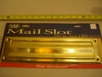 (1651.) Mail Slot -solid Brass Highly Polished Ives Schlage 398 Made In Usa. Fixed Price $44.92.