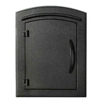 Qualarc Column Mount Mailbox 12"H 8.5"W 16"D Black Faceplate Cast Aluminum. Fixed Price $431.80.