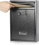 Mailbox Wall Mount With Lock Key Drop Parcel Cash Money Safe Security. Fixed Price $53.11.