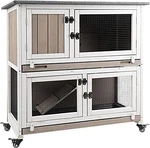 Petscosset Rabbit Hutch Indoor Wooden Bunny Cage Outdoor. Fixed Price $139.99.