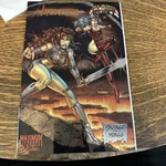 Avengelyne/glory #1 1995 Chrome Foil Wrap Cover Refractor Image Maximum Press. Fixed Price $6.25.