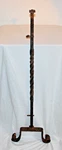 Antique Wrought Iron Architectural Fence Stand Post #1 Gothic Carved Legs Garden. Fixed Price $119.99.