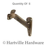 Hillman Antique Brass Hand Rail Brackets 5-PACK. Fixed Price $34.95.
