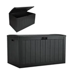 Deck Box Gal Resin Patio Storage Bench Pad Lockable Iron Ore BMDB1340 Modern. Fixed Price $259.99.