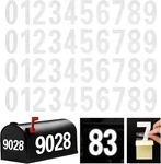 Reflective Mailbox Number For Outside, 3 4 Sets Vinyl Inch, Silver. Fixed Price $9.05.