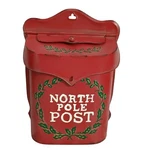 Ashland Christmas Vintage Reproduction Metal Red & Green North Pole Mailbox 16". Fixed Price $29.97.