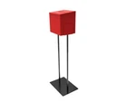 Returned! Red Metal Ballot Box Donation Suggestion With Black Stand. Fixed Price $48.00.