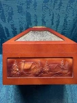 Gerson Lighted Musical Christmas Village Box Train Scene Wood Holiday Decor. Fixed Price $21.60.