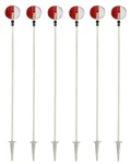 Nuvue 2665 46"-72" Red & White Adjustable Height Driveway Marker Reflectors -6. Fixed Price $93.89.